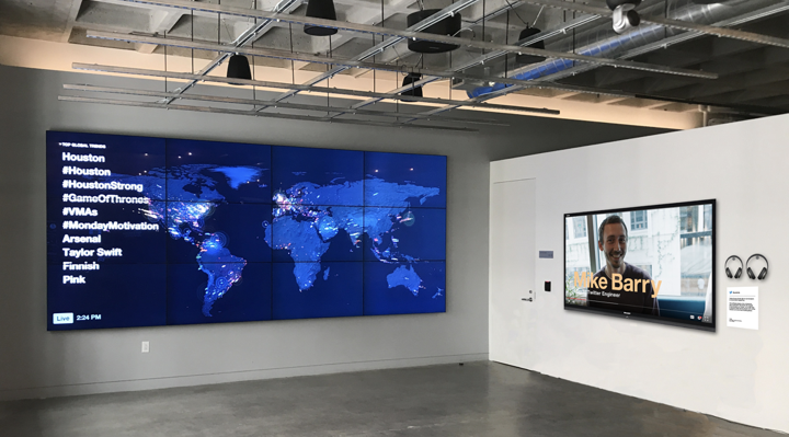 Twitter Aurora installed in Twitter's San Francisco headquarters