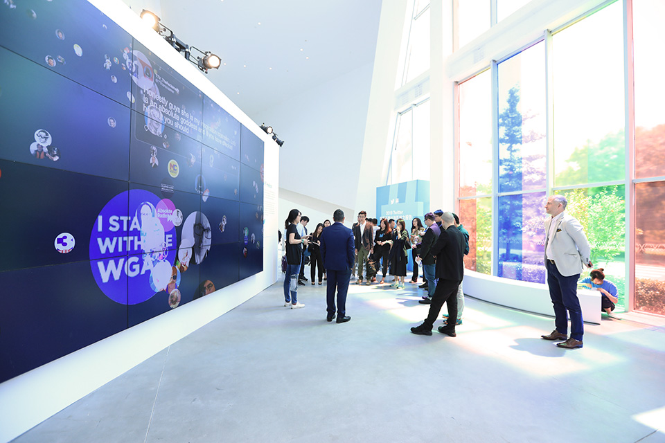 Photograph of Helios exhibited in Beijing